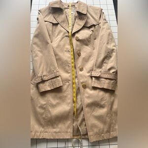 Gallery Belted Trench coat With Adjustable Cuffs Size PP (Small) NWOT